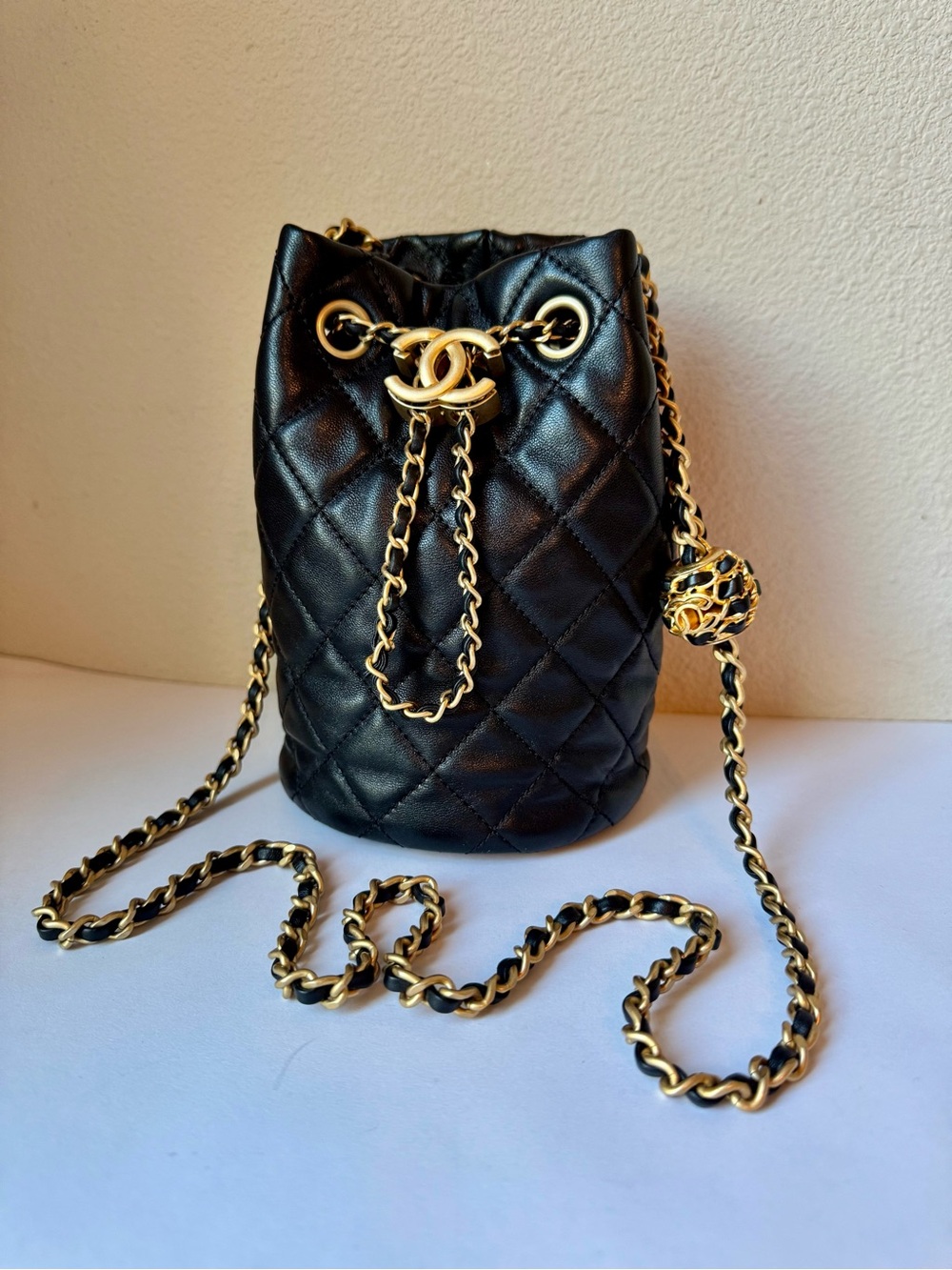 Chanel Pearl Crush Bucket Bag